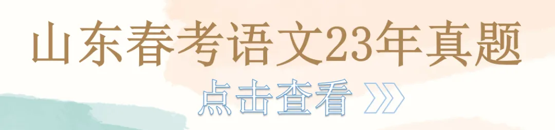 山东春考语文历年真题总汇(2015年—2026 年)!-第10张图片-四季读书网