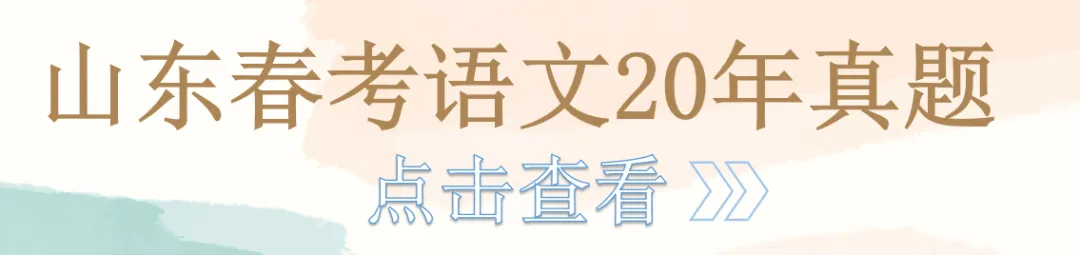 山东春考语文历年真题总汇(2015年—2026 年)!-第13张图片-四季读书网