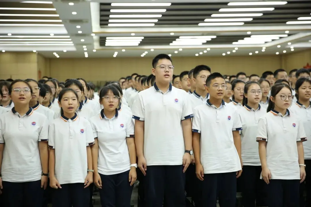 飞跃启航丨临汾新华中学2027届中考启航仪式纪实-第15张图片-四季读书网