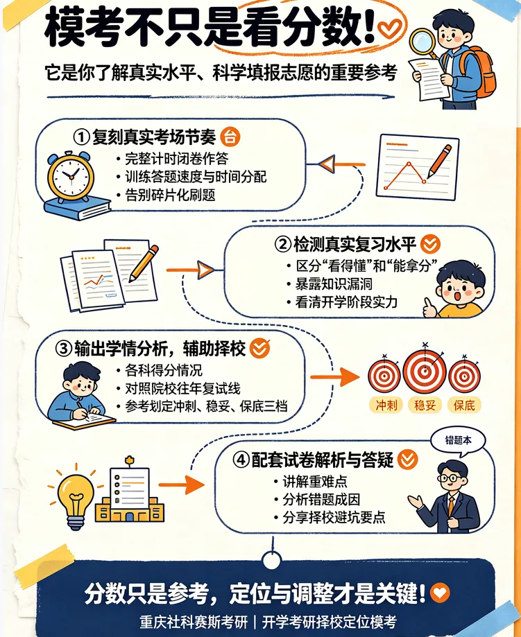 全真模考报名中:考研不要盲目刷题!全真模考帮你找准复习漏洞-第27张图片-四季读书网