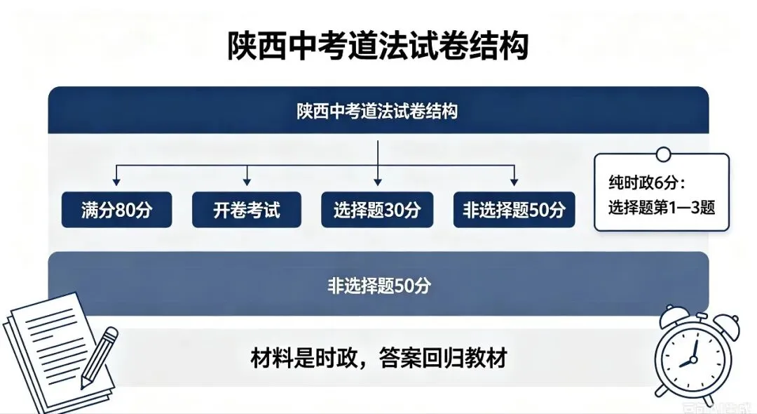 2026陕西中考道法时政占比、命题规律!80分开卷分值明细彻底讲透-第1张图片-四季读书网
