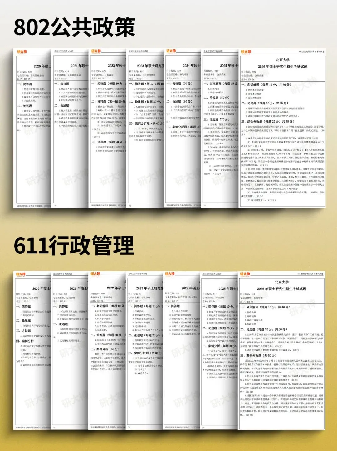 公管/行管考研历年真题拼团计划启动,覆盖全国100+院校!-第3张图片-四季读书网