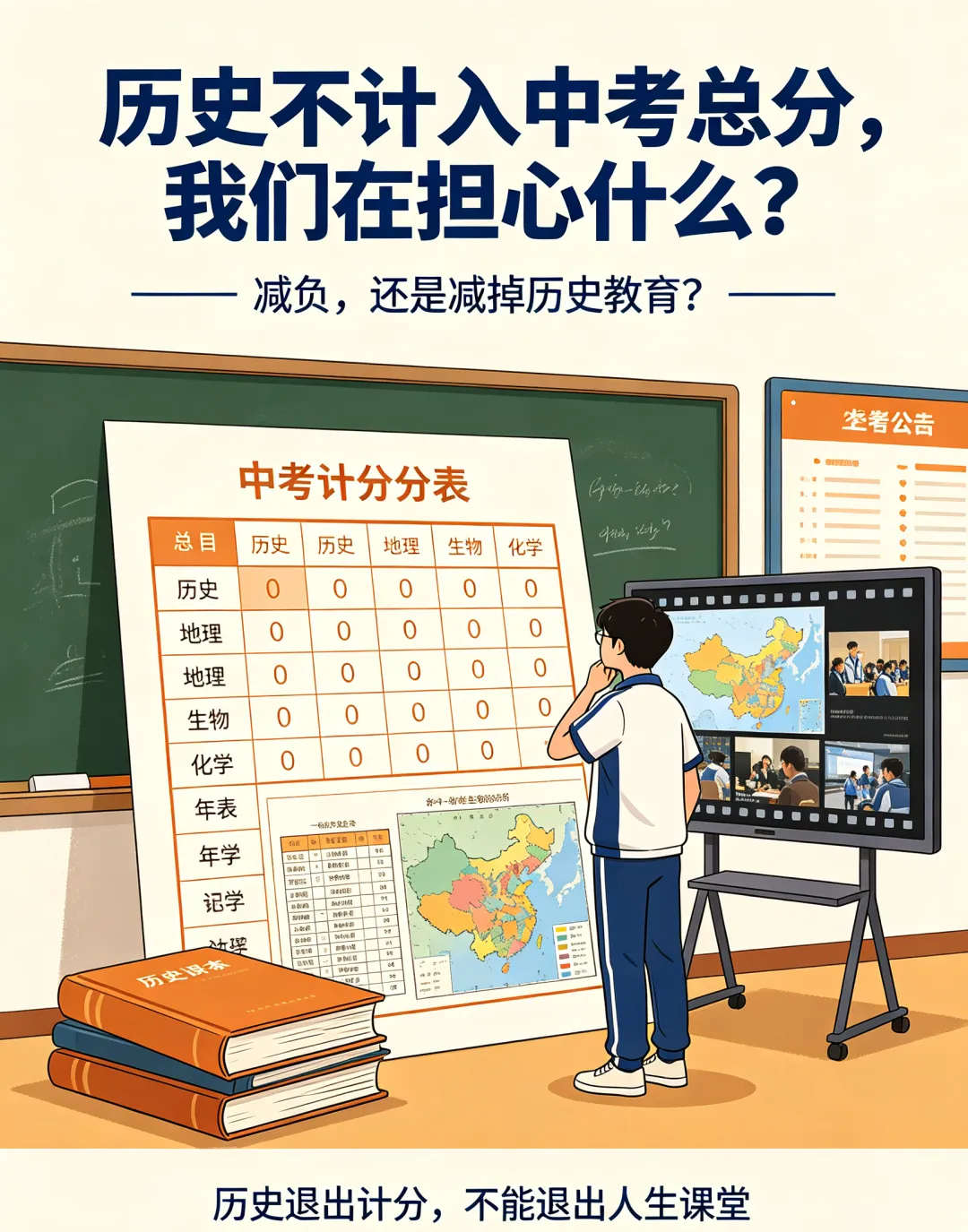 历史不计入中考总分,我们在担心什么?-第1张图片-四季读书网 历史不计入中考总分,我们在担心什么?-第1张图片-四季读书网