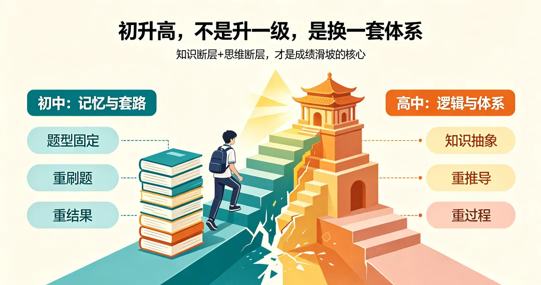 中考满分,高一垫底?谁才是高中数理化滑坡的“真凶 ”-第2张图片-四季读书网