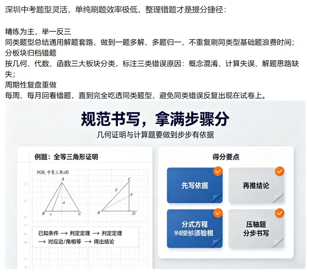 深圳中考分水岭在于初二数学!全套高效学习方法!建议家长替孩子收藏!-第5张图片-四季读书网 深圳中考分水岭在于初二数学!全套高效学习方法!建议家长替孩子收藏!-第5张图片-四季读书网