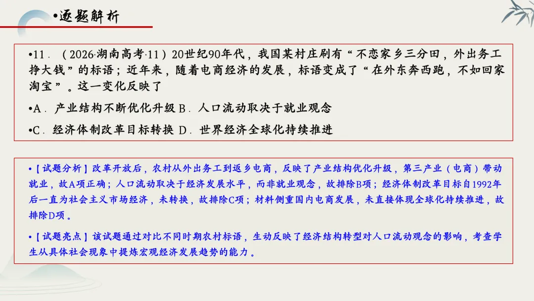 【真题解析】蔡佩雯:2026高考历史湖南卷深度解析及27届复习方略-第50张图片-四季读书网