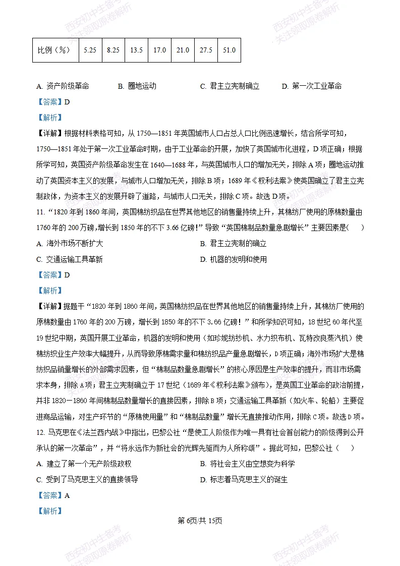 西安五大名校真题练!西工大附中25-26九上第一次月考【历史】|试卷、答案免费下载-第16张图片-四季读书网 西安五大名校真题练!西工大附中25-26九上第一次月考【历史】|试卷、答案免费下载-第16张图片-四季读书网