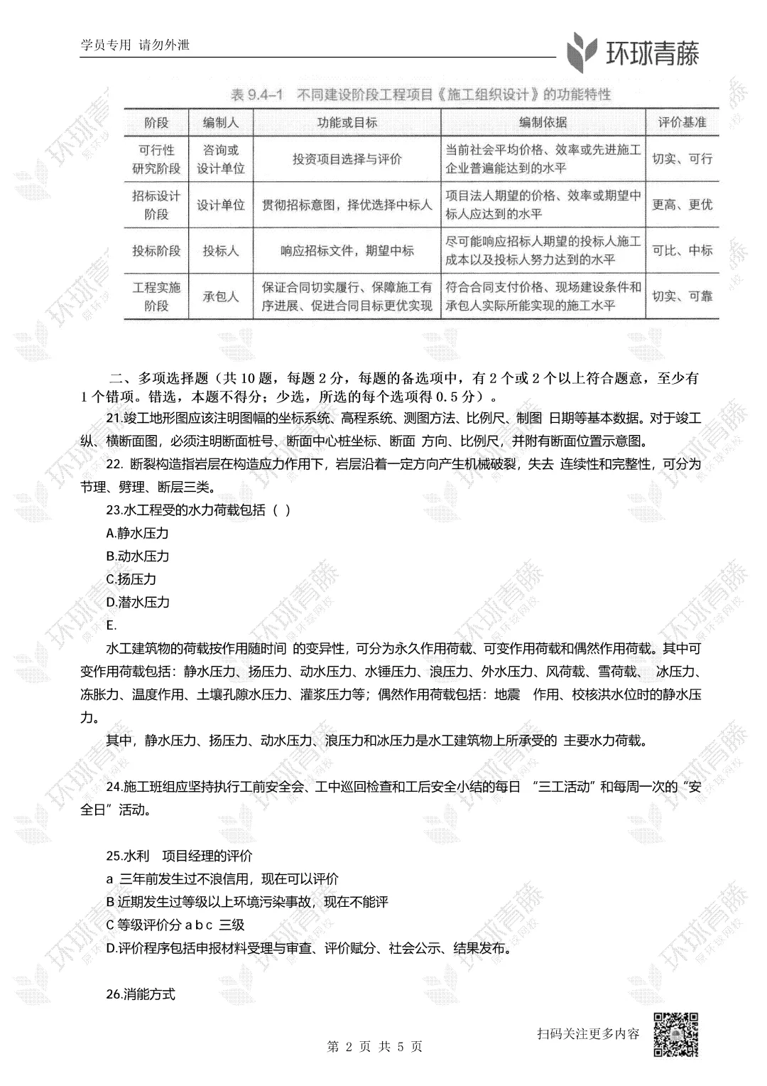 26年一建实务五科全科真题解析来啦!-第14张图片-四季读书网 26年一建实务五科全科真题解析来啦!-第14张图片-四季读书网