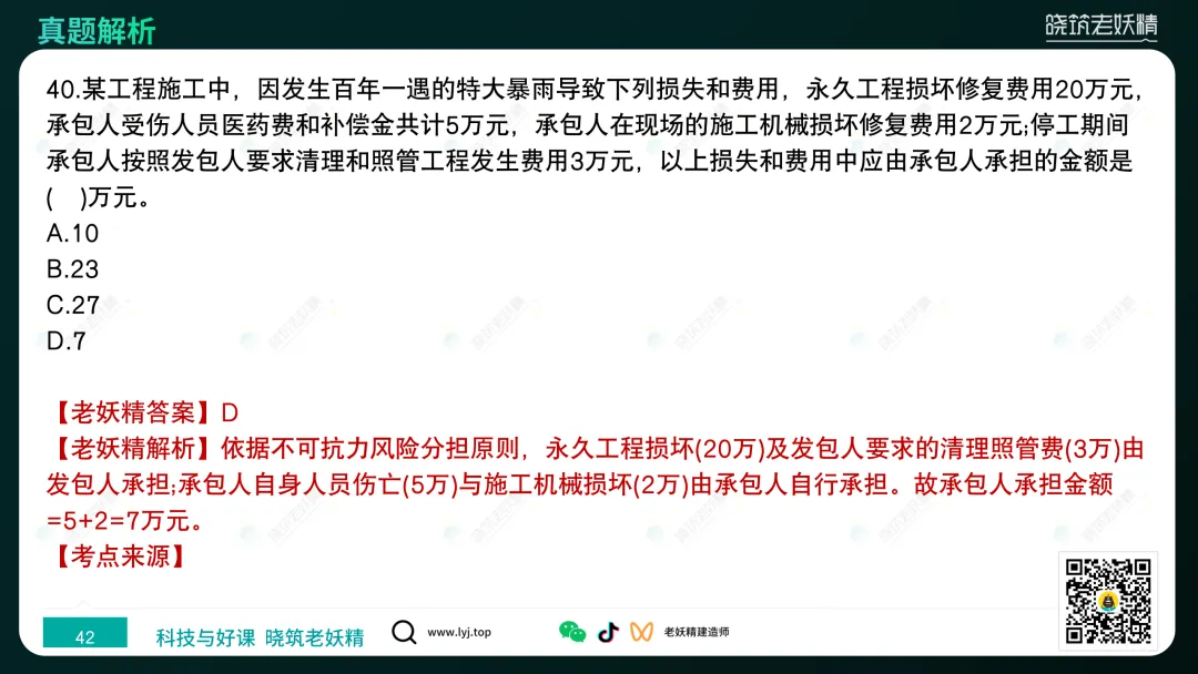 2026一建【经济】真题答案及解析完整版-第43张图片-四季读书网 2026一建【经济】真题答案及解析完整版-第43张图片-四季读书网