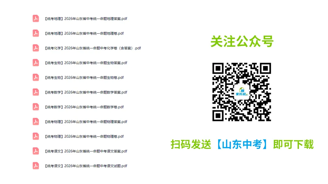 有更新!2026年山东各市中考真题汇总!-第21张图片-四季读书网 有更新!2026年山东各市中考真题汇总!-第21张图片-四季读书网