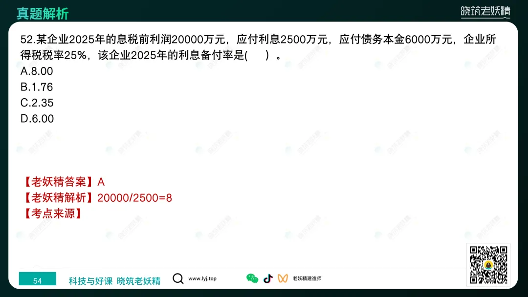 2026一建【经济】真题答案及解析完整版-第55张图片-四季读书网 2026一建【经济】真题答案及解析完整版-第55张图片-四季读书网