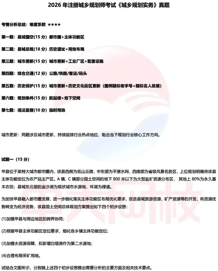 【估分】2026注册城乡规划师考试真题答案已更新-第36张图片-四季读书网 【估分】2026注册城乡规划师考试真题答案已更新-第36张图片-四季读书网