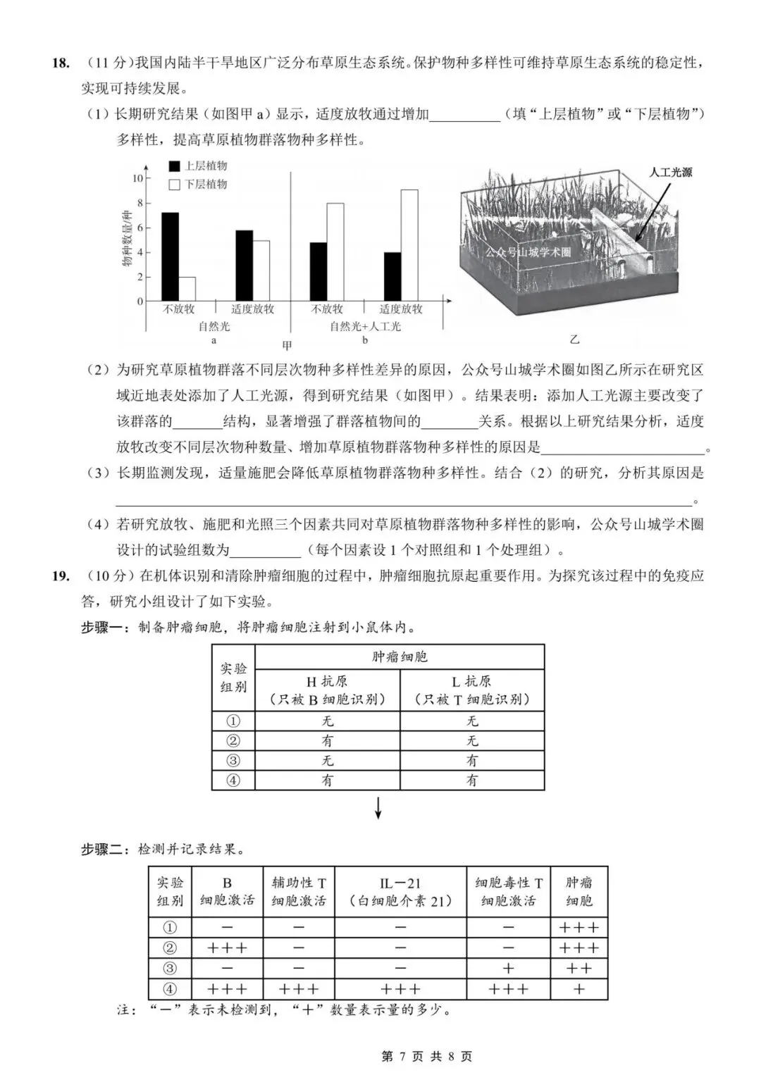 【高考试题】2026重庆高考生物真题-第7张图片-四季读书网 【高考试题】2026重庆高考生物真题-第7张图片-四季读书网