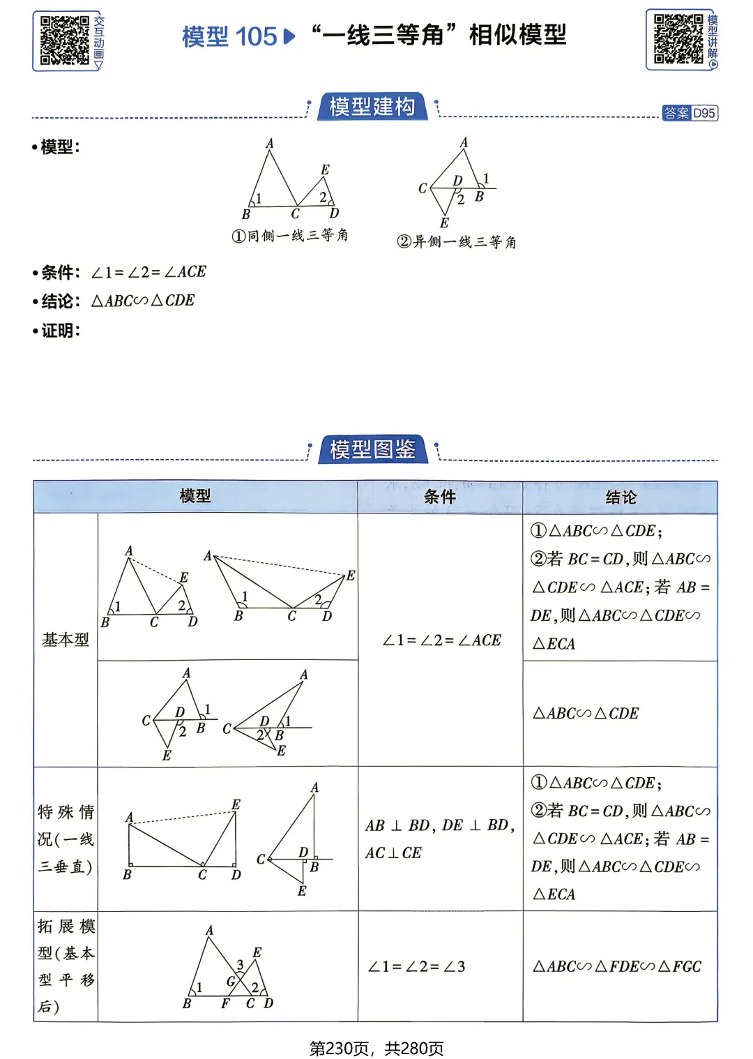 中考数学相似三角形模型-第16张图片-四季读书网