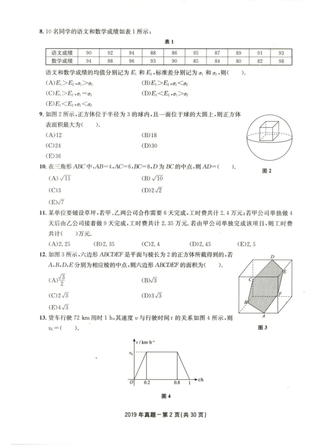 2019年考研199管理类综合真题及答案解析-第5张图片-四季读书网