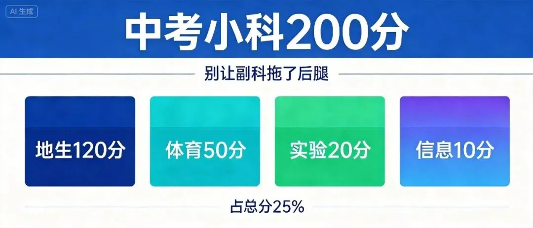 中考800分里200分是小科! 很多家长居然不重视-第1张图片-四季读书网