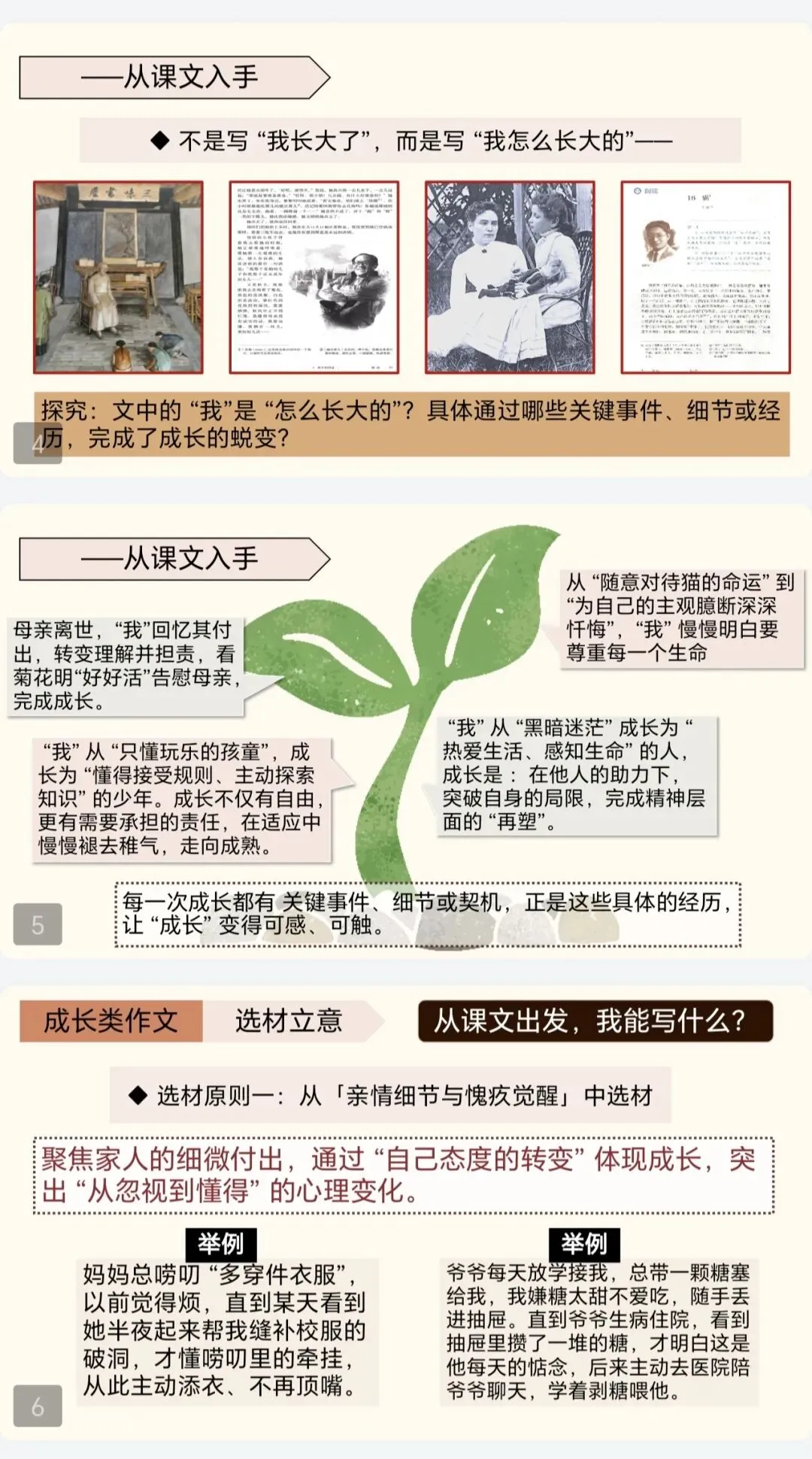 初中作文 中考作文 写作指导 成长类作文 起承转合-第2张图片-四季读书网