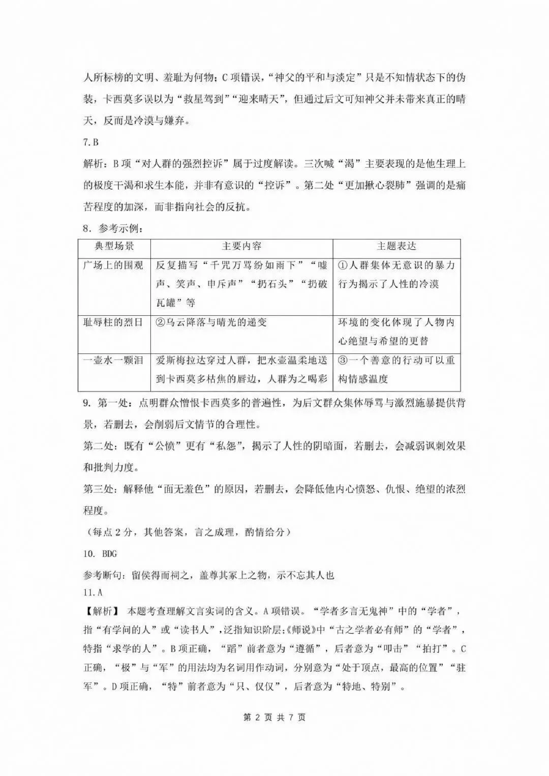 武汉九调明天开考!高三9月考试试卷答案抢先看~-第7张图片-四季读书网 武汉九调明天开考!高三9月考试试卷答案抢先看~-第7张图片-四季读书网