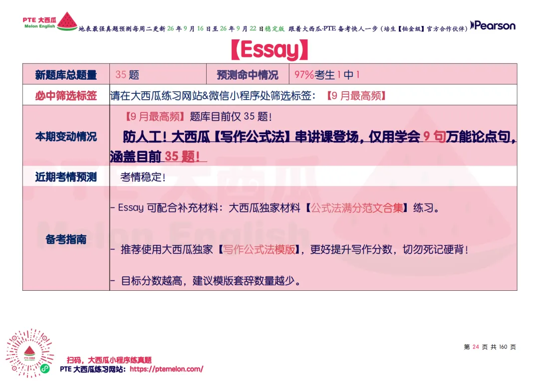 SWT删题啦!【PTE巨准真题预测】26年9月16日至9月22日|SWT最高频仅剩69题!WFD最高频仅152句!-第33张图片-四季读书网 SWT删题啦!【PTE巨准真题预测】26年9月16日至9月22日|SWT最高频仅剩69题!WFD最高频仅152句!-第33张图片-四季读书网