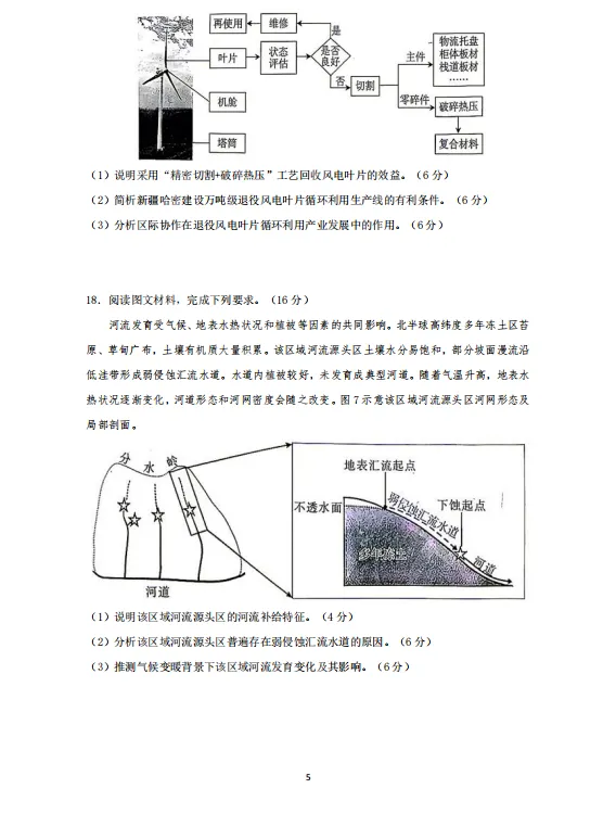 最新试卷 | 2026年高考甘肃地理试卷!-第6张图片-四季读书网 最新试卷 | 2026年高考甘肃地理试卷!-第6张图片-四季读书网