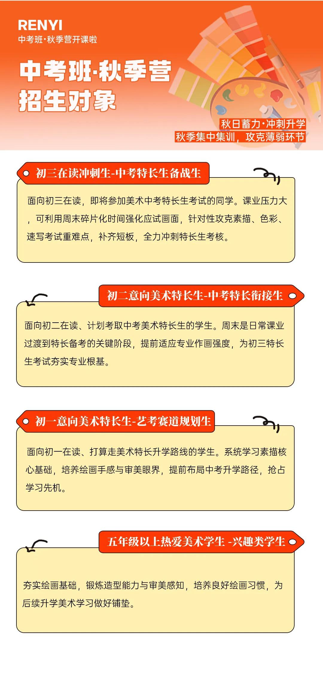 人艺美术中考班秋季营|巩固基础,抢占先机!-第6张图片-四季读书网