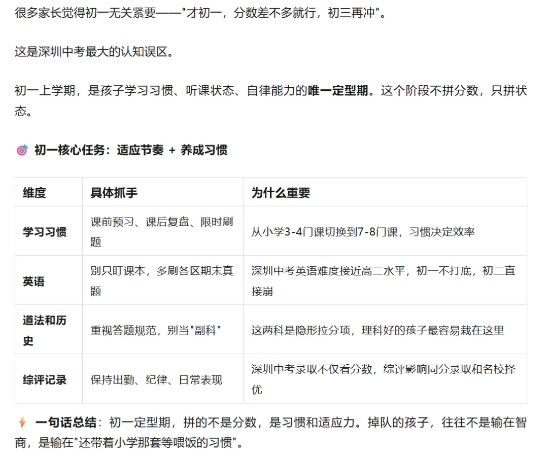 深圳中考资讯丨家长注意!孩子初一、初二、初三,每个阶段到底该抓什么?一文给你讲清!-第2张图片-四季读书网 深圳中考资讯丨家长注意!孩子初一、初二、初三,每个阶段到底该抓什么?一文给你讲清!-第2张图片-四季读书网