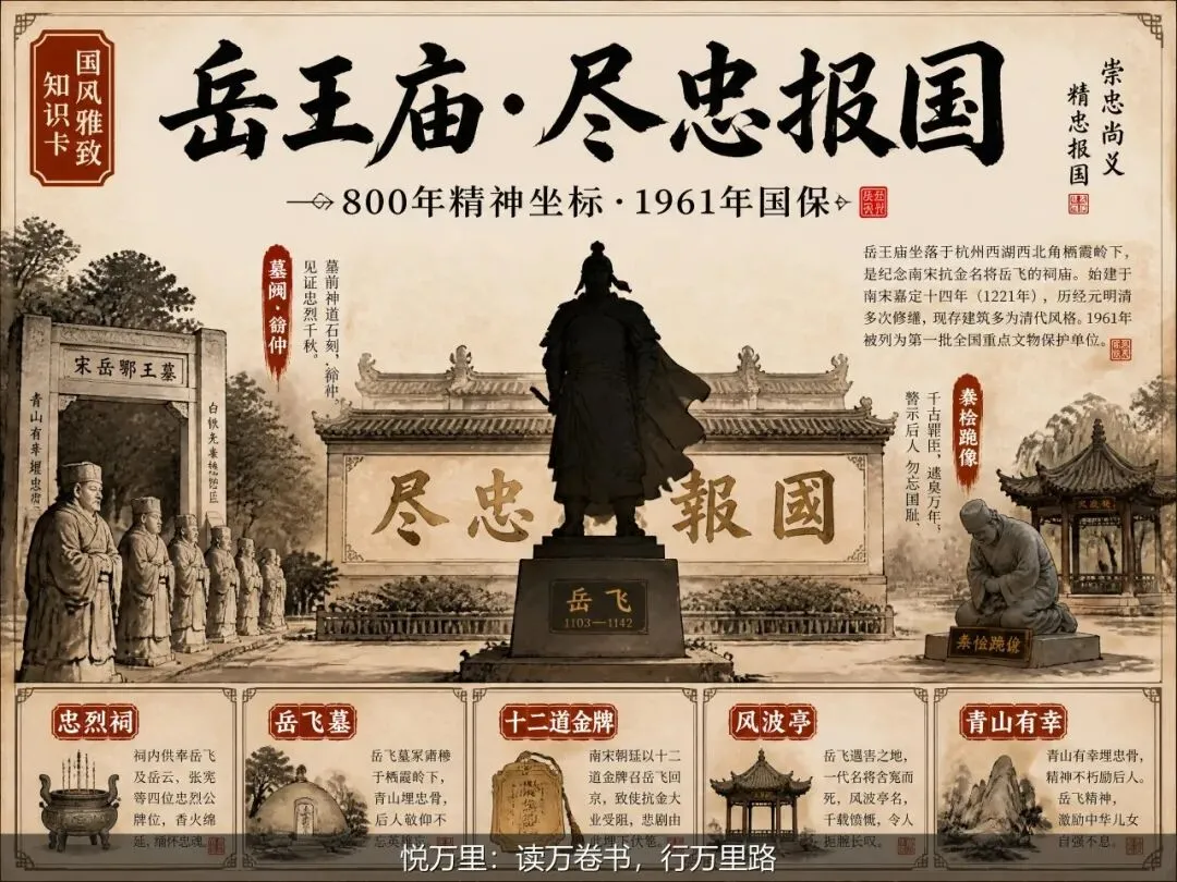 研学旅行路线:中考历史必考!带娃走一趟西湖三杰路线,在岳飞墓前读懂"尽忠报国"四字为何值800年-第3张图片-四季读书网 研学旅行路线:中考历史必考!带娃走一趟西湖三杰路线,在岳飞墓前读懂"尽忠报国"四字为何值800年-第3张图片-四季读书网