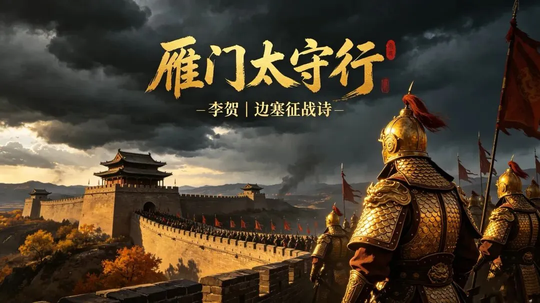 三百一十六日·语文伴中考|Day34(2026.09.15)铁甲凝壮志:精读李贺《雁门太守行》,吃透边塞征战诗答题模板-第1张图片-四季读书网 三百一十六日·语文伴中考|Day34(2026.09.15)铁甲凝壮志:精读李贺《雁门太守行》,吃透边塞征战诗答题模板-第1张图片-四季读书网