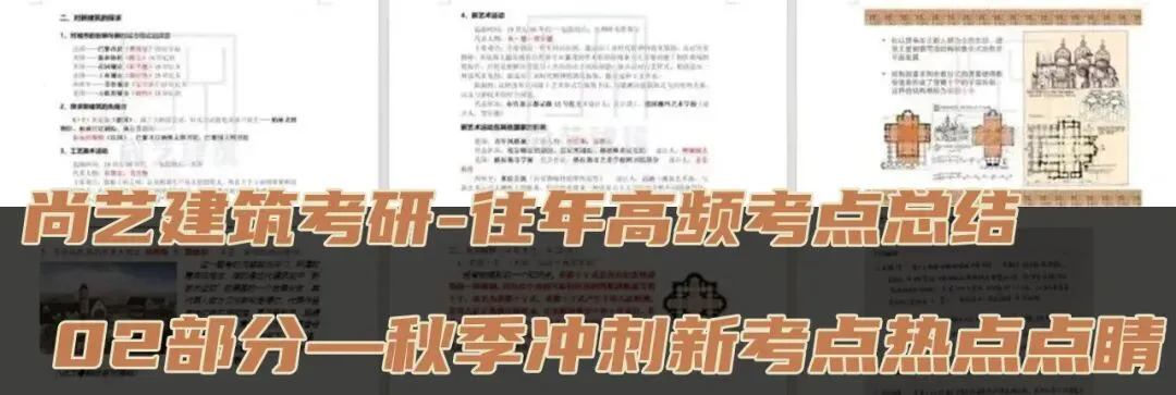 【尚艺建筑理论考点技巧班及每周一卷】真题考点及技巧|热点剖析|史图领画|考前预测卷—27定向建筑理论高分冲刺简章|应试技巧+模拟训练-第43张图片-四季读书网 【尚艺建筑理论考点技巧班及每周一卷】真题考点及技巧|热点剖析|史图领画|考前预测卷—27定向建筑理论高分冲刺简章|应试技巧+模拟训练-第43张图片-四季读书网