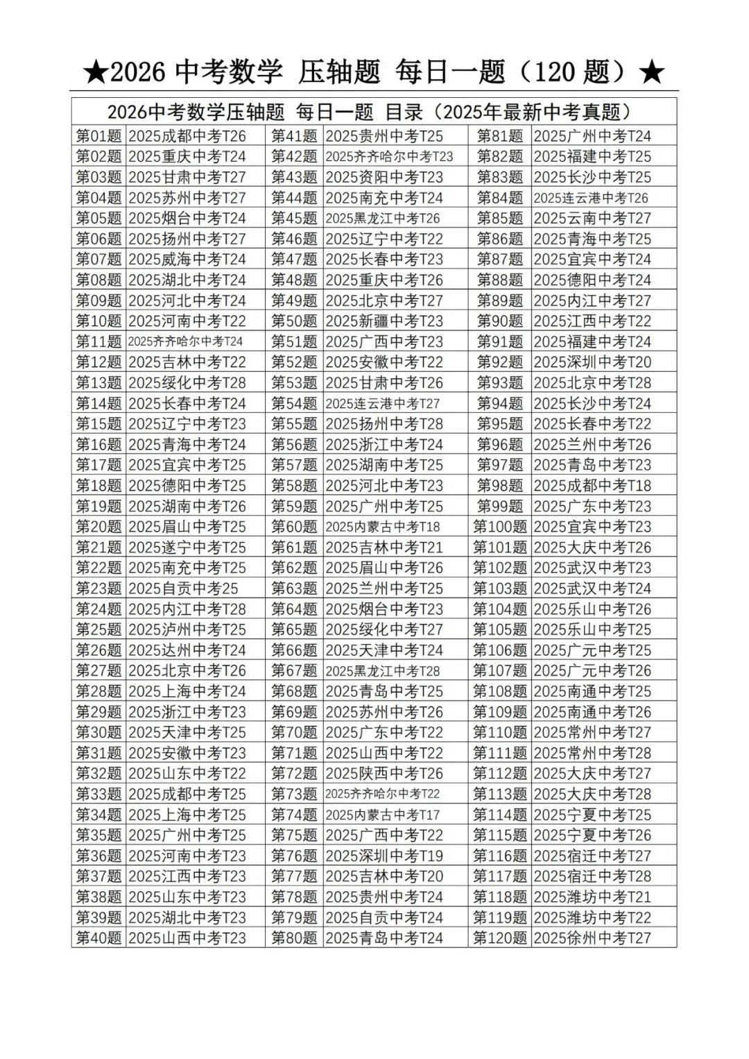 @天津中考生|中考数学满分打卡:全国压轴真题每日一练!-第3张图片-四季读书网 @天津中考生|中考数学满分打卡:全国压轴真题每日一练!-第3张图片-四季读书网