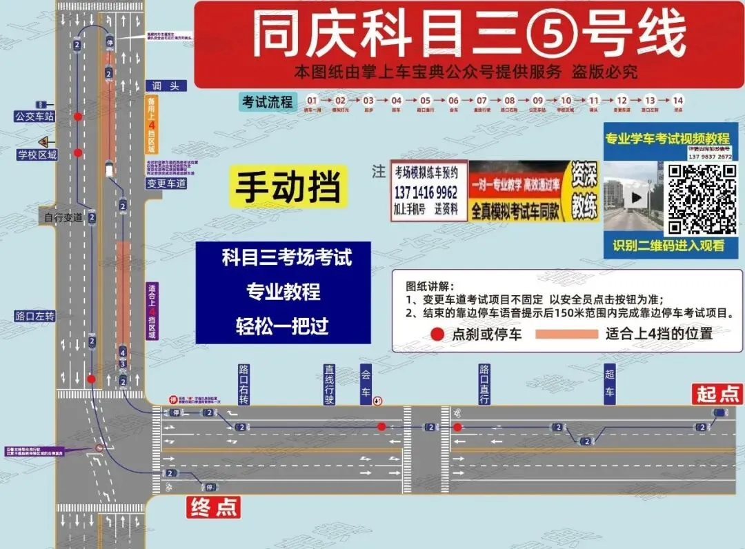 成都同庆科目三考场考试视频专业讲解模拟练车路线图教学必过教程-第4张图片-四季读书网