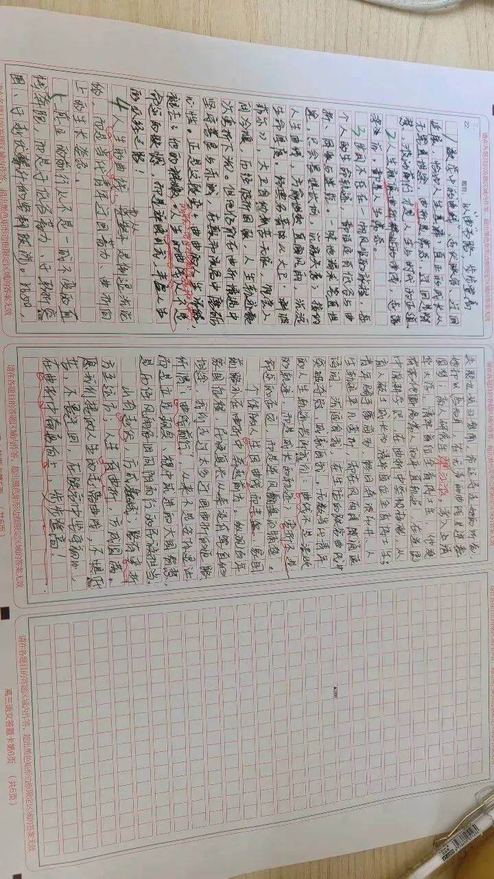 摸底考试作文打腹稿,写草稿,升格稿-第3张图片-四季读书网