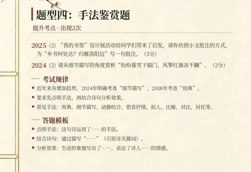 静文老师 | 广州中考系列之古诗词鉴赏怎么学-第8张图片-四季读书网 静文老师 | 广州中考系列之古诗词鉴赏怎么学-第8张图片-四季读书网