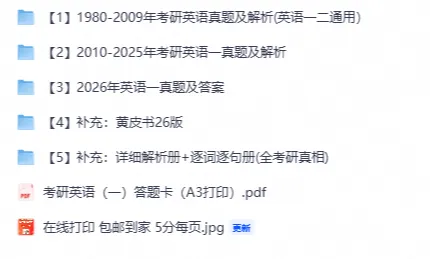 【英一】考研英语一历年真题及答案解析汇总!高清PDF版(1980-2026年全)-第2张图片-四季读书网 【英一】考研英语一历年真题及答案解析汇总!高清PDF版(1980-2026年全)-第2张图片-四季读书网