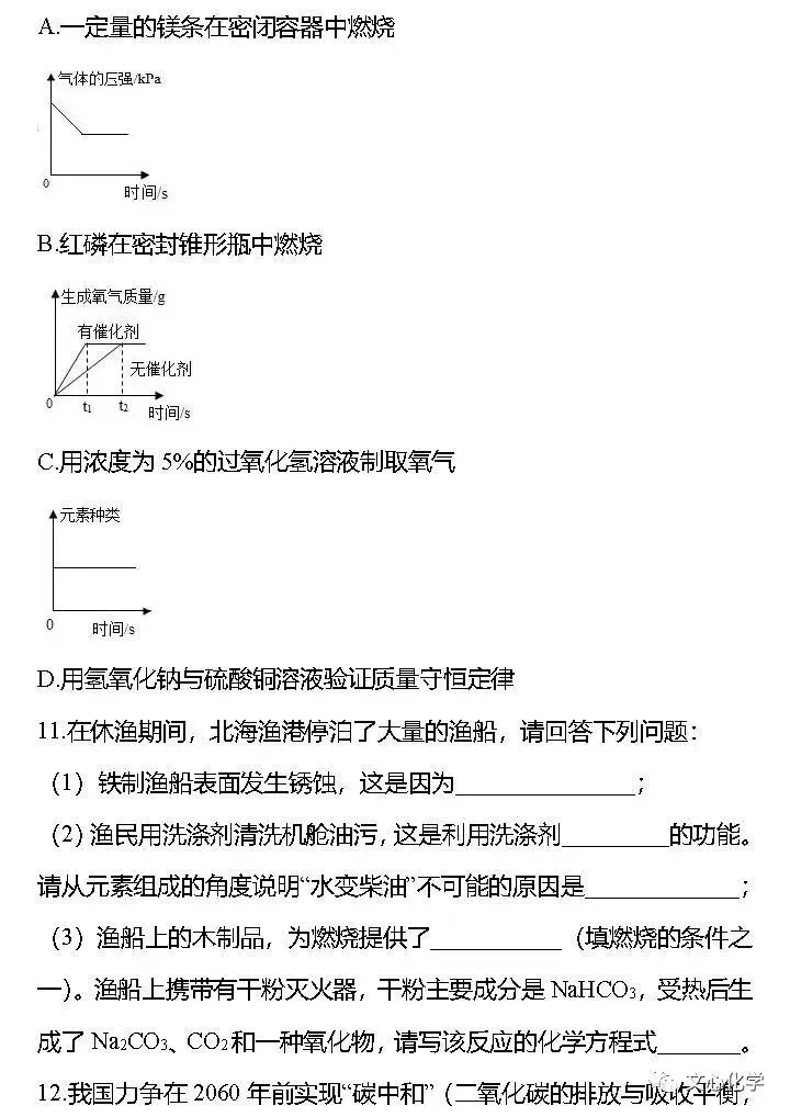 中考化学 | 化学方程式-第5张图片-四季读书网 中考化学 | 化学方程式-第5张图片-四季读书网