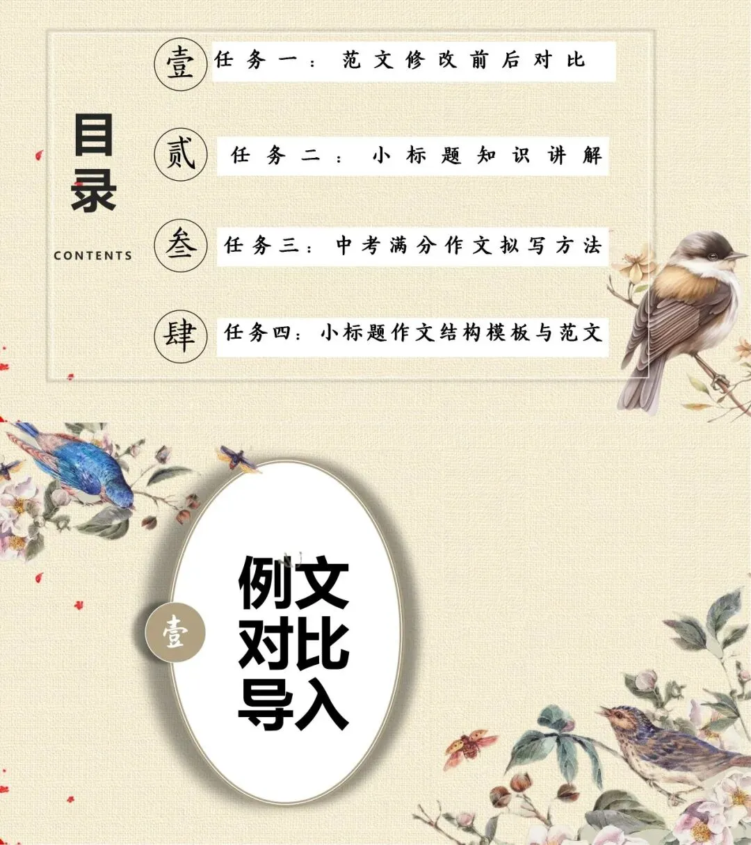 中考满分作文课件|小标题技巧 学完直接套用-第2张图片-四季读书网 中考满分作文课件|小标题技巧 学完直接套用-第2张图片-四季读书网