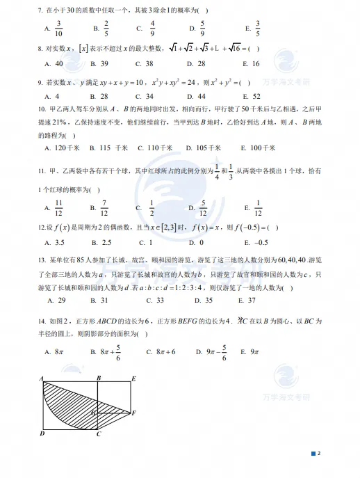 【管综】199管理类综合联考历年真题及详细解析(2009-2026年)-第4张图片-四季读书网 【管综】199管理类综合联考历年真题及详细解析(2009-2026年)-第4张图片-四季读书网