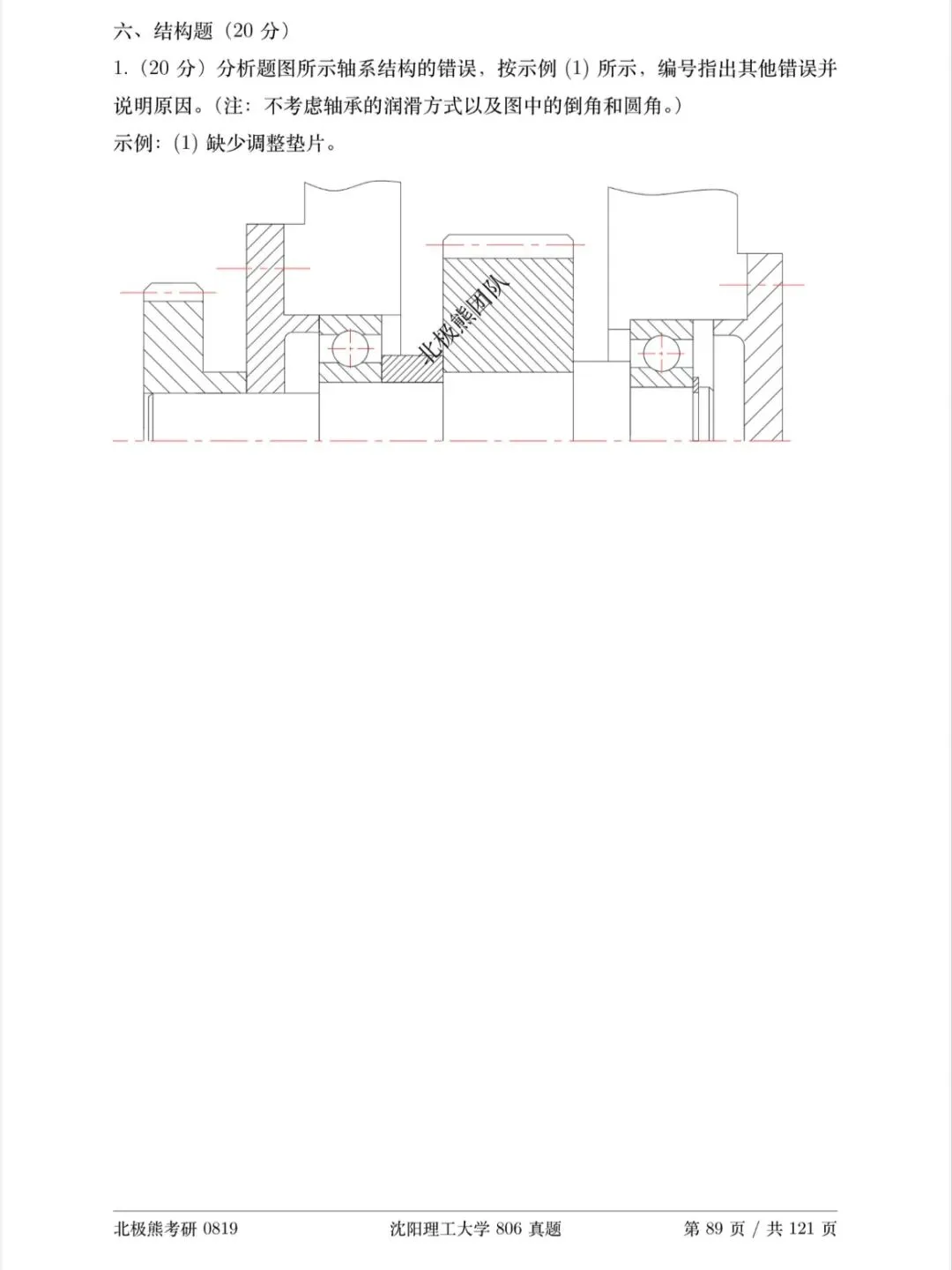 沈阳理工大学机械考研2021年806真题分享-第9张图片-四季读书网 沈阳理工大学机械考研2021年806真题分享-第9张图片-四季读书网