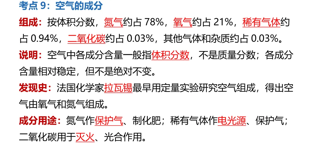 中考化学复习从哪开始?这份 137 考点梳理,建议先收藏-第10张图片-四季读书网 中考化学复习从哪开始?这份 137 考点梳理,建议先收藏-第10张图片-四季读书网