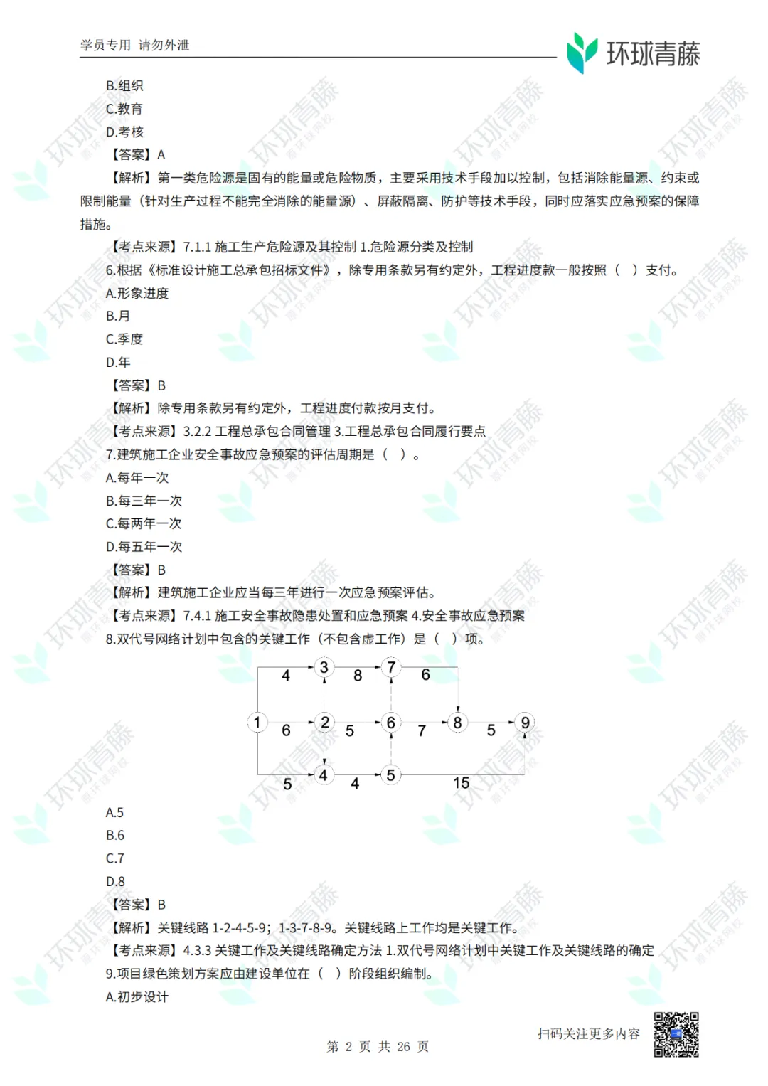 8科2026年一建考试真题答案PDF免费领-第70张图片-四季读书网 8科2026年一建考试真题答案PDF免费领-第70张图片-四季读书网