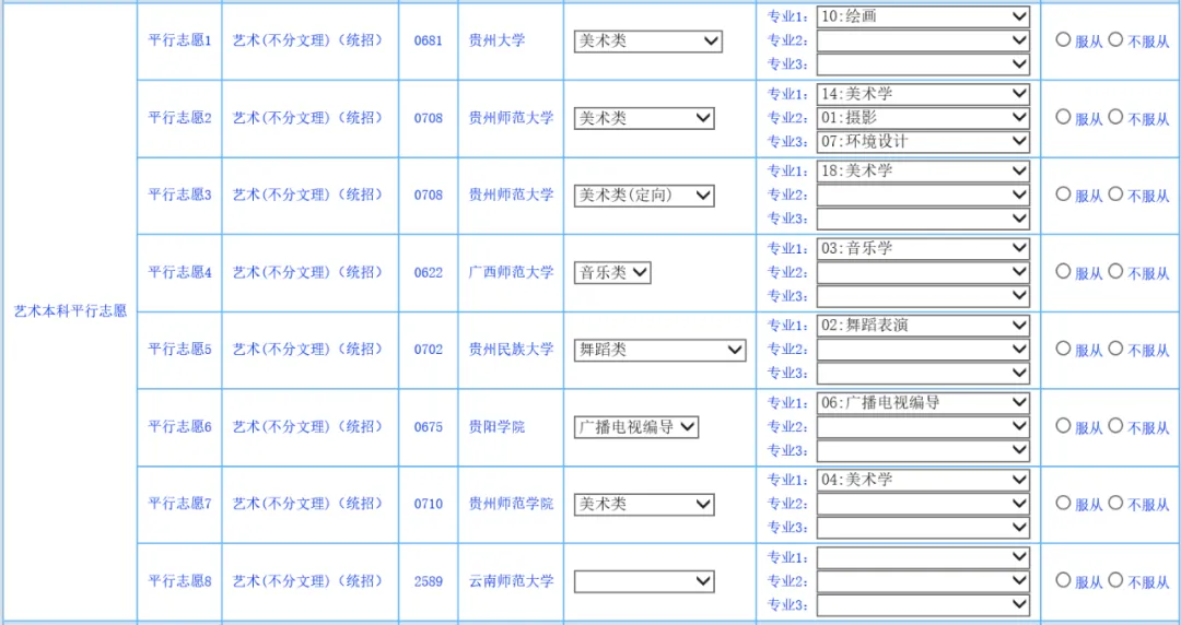 贵州省2023年高考网上填报志愿系统考生操作指南-第14张图片-四季读书网 贵州省2023年高考网上填报志愿系统考生操作指南-第14张图片-四季读书网