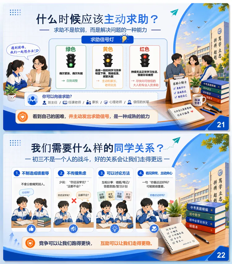 【主题班会】初三九年级上学期第一课主题班会《做有准备之人》PPT课件发言稿-第13张图片-四季读书网 【主题班会】初三九年级上学期第一课主题班会《做有准备之人》PPT课件发言稿-第13张图片-四季读书网