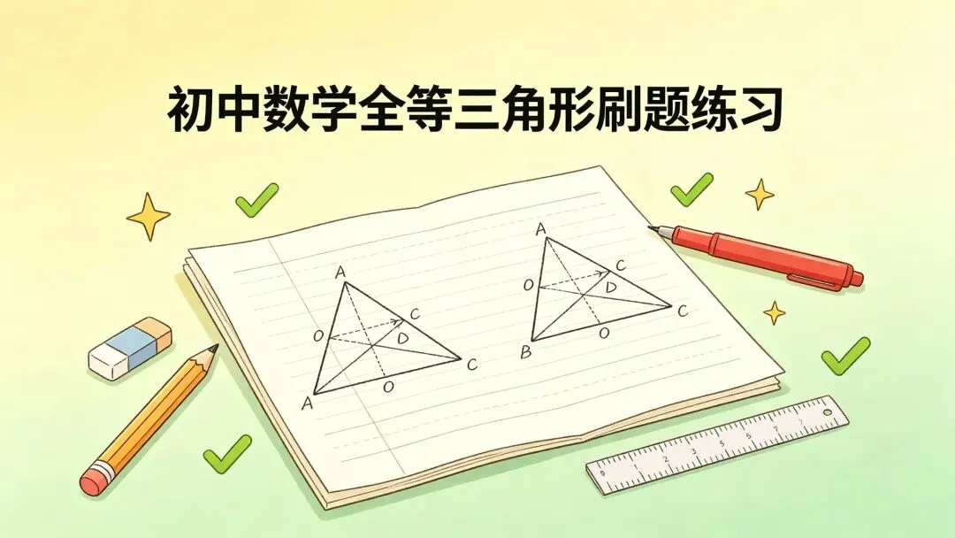 初二全等三角形:8道必刷经典大题,吃透月考期末!-第1张图片-四季读书网