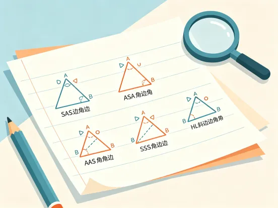 初二几何第一个坎:全等三角形SAS/ASA/AAS/SSS/HL判定方法全梳理-第2张图片-四季读书网 初二几何第一个坎:全等三角形SAS/ASA/AAS/SSS/HL判定方法全梳理-第2张图片-四季读书网