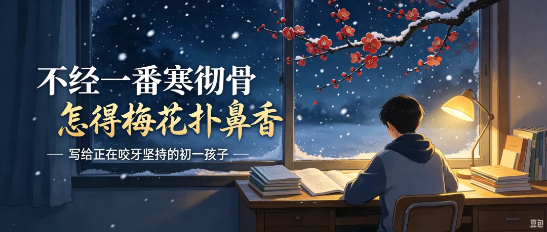 初一孩子喊累不想上学:别怕寒窗苦,熬过去,自有香-第1张图片-四季读书网