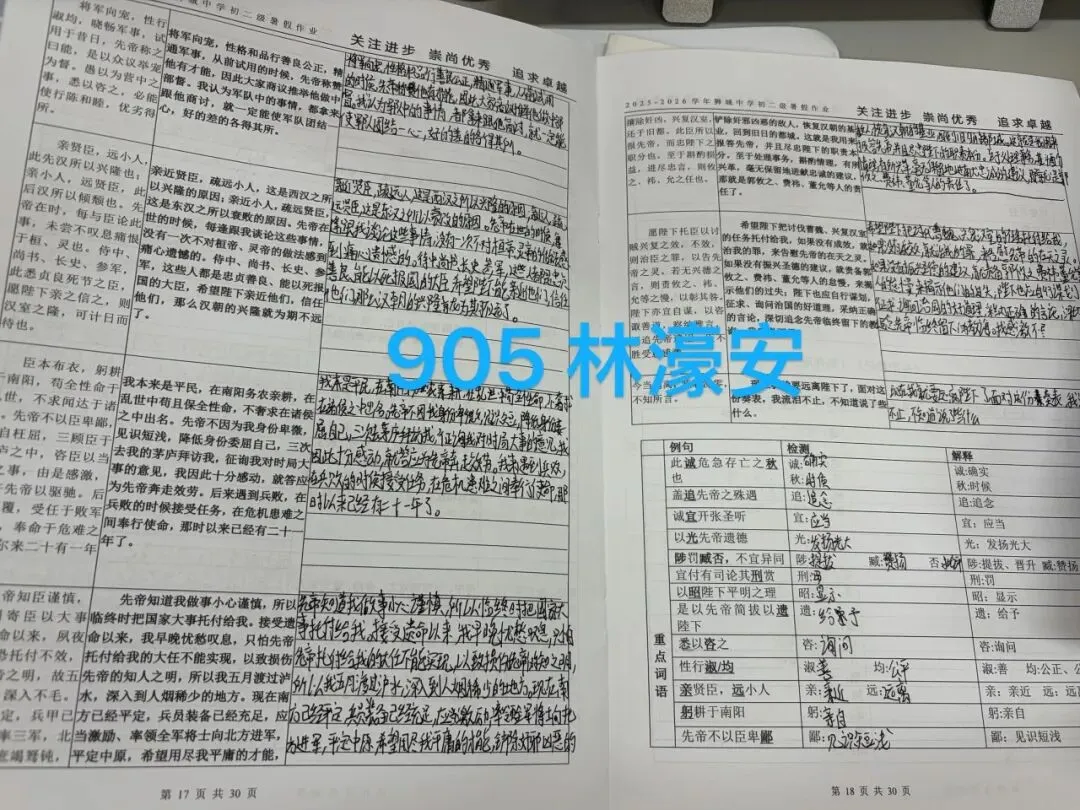 夏日耕耘结硕果,蓄力初三展收获 ——九年级优秀暑假作业评选-第10张图片-四季读书网 夏日耕耘结硕果,蓄力初三展收获 ——九年级优秀暑假作业评选-第10张图片-四季读书网