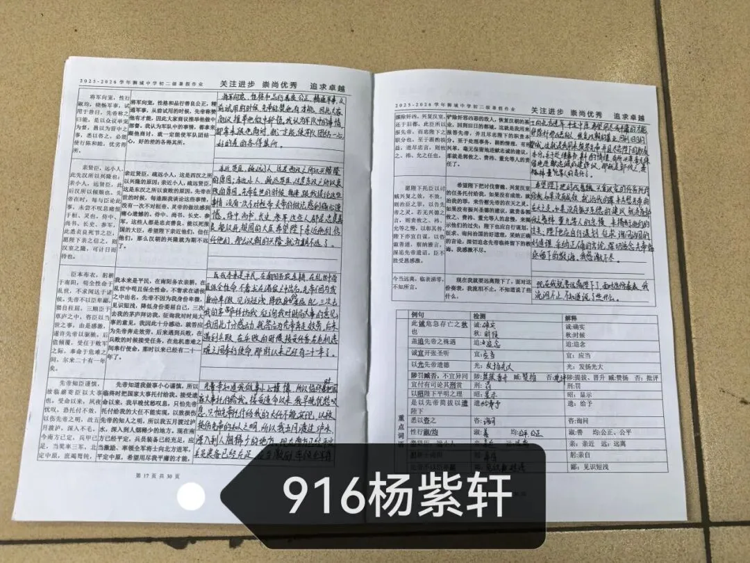 夏日耕耘结硕果,蓄力初三展收获 ——九年级优秀暑假作业评选-第25张图片-四季读书网 夏日耕耘结硕果,蓄力初三展收获 ——九年级优秀暑假作业评选-第25张图片-四季读书网