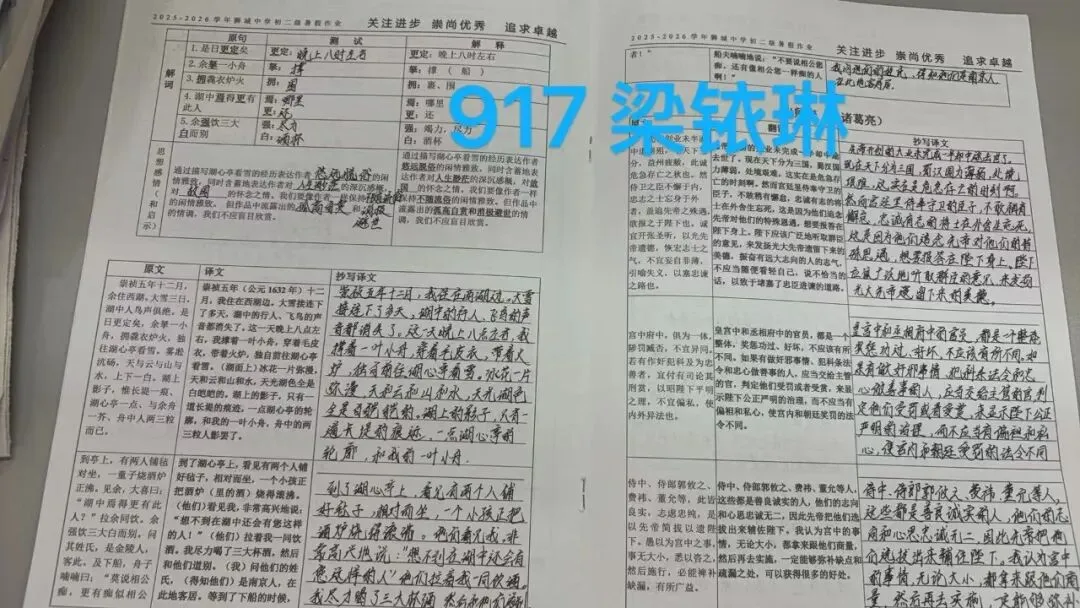 夏日耕耘结硕果,蓄力初三展收获 ——九年级优秀暑假作业评选-第26张图片-四季读书网 夏日耕耘结硕果,蓄力初三展收获 ——九年级优秀暑假作业评选-第26张图片-四季读书网