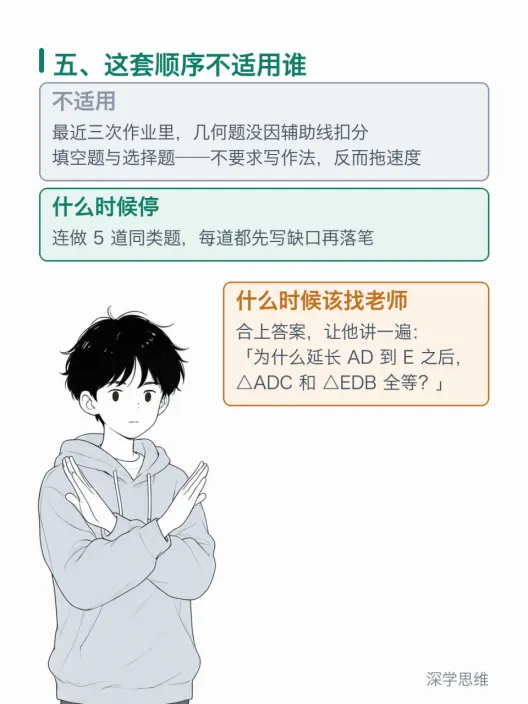 初二几何:辅助线不知从哪下手,多半是顺序反了-第7张图片-四季读书网 初二几何:辅助线不知从哪下手,多半是顺序反了-第7张图片-四季读书网
