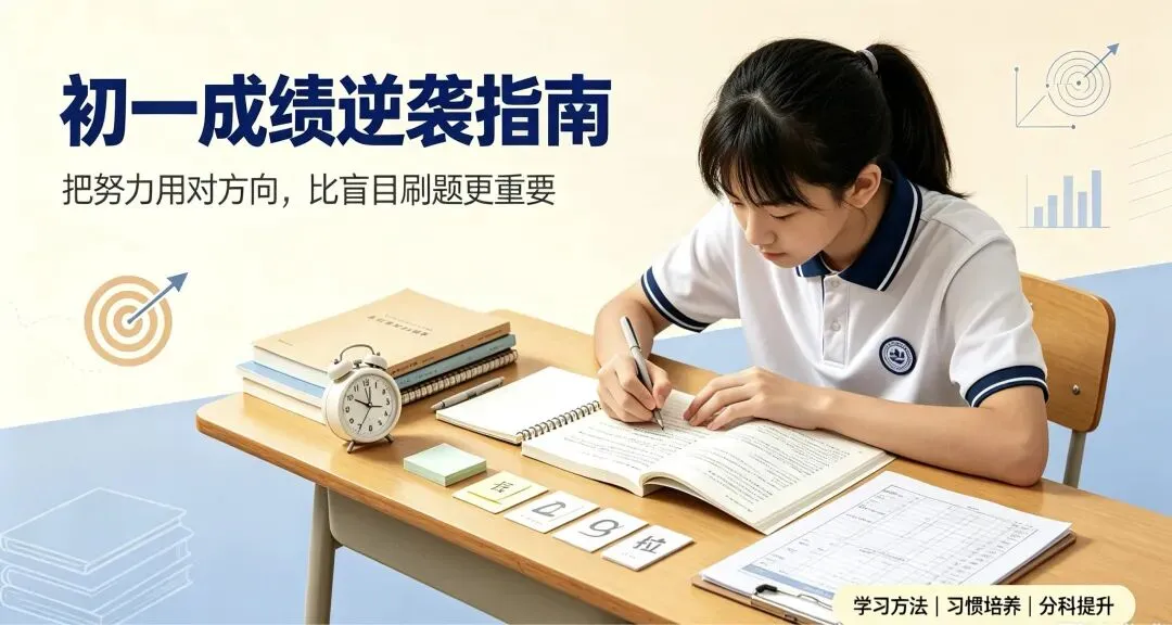 初一成绩逆袭指南|方法对了,努力才有用-第1张图片-四季读书网
